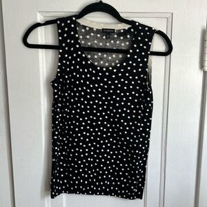 Talbots Polka Dot Sweater Shell Tank
